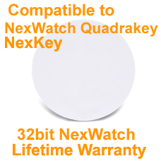 NexWatch NexKey Quadrakey Format Self-adhesive Disc Tag